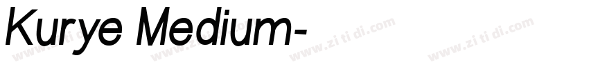 Kurye Medium字体转换
